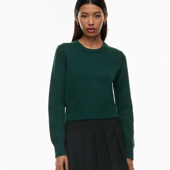 Aritzia Sunday Best Brendah Crewneck Knit Cotton Cashmere Sweater - Picture 1 of 10